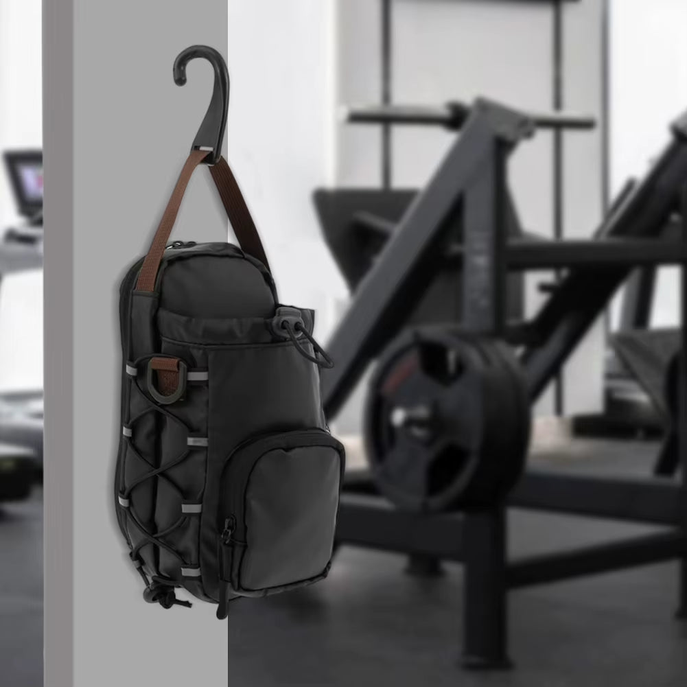 Magnetic Gym Bag with Water Bottle Holder Gym Crossbody Bag Gym Bottle Carrier Bag for Men Women Gym Accessories Organizer