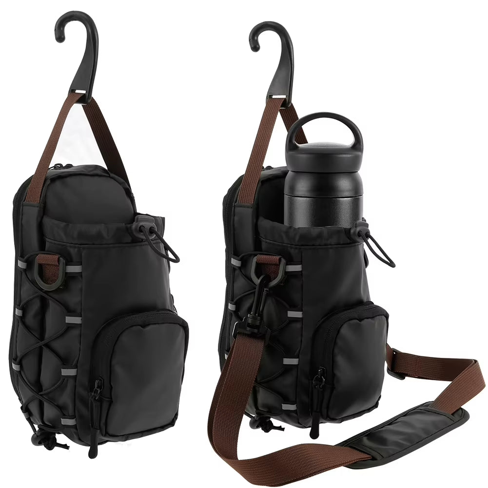 Magnetic Gym Bag with Water Bottle Holder Gym Crossbody Bag Gym Bottle Carrier Bag for Men Women Gym Accessories Organizer